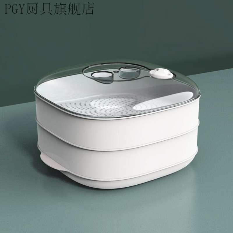 山头林村微波炉蒸笼格微波炉专用器皿蒸盒蒸笼加热容器蒸盘包子馒头多