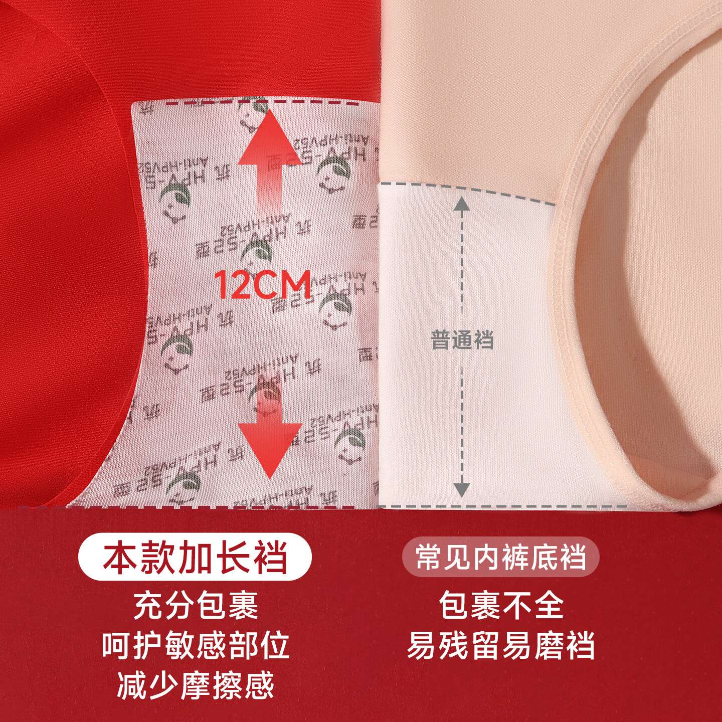 猫人（MiiOW）少女内衣套装本命年新年鸿运无痕舒适红品发育期专用内衣盒装 两件装C款 170 (2XL) 推荐约120-140斤