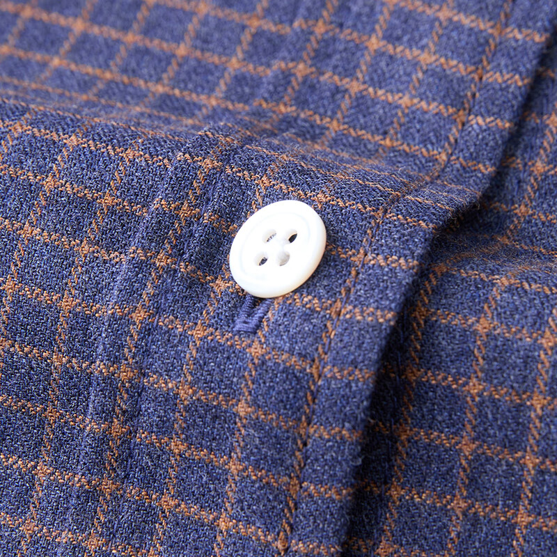 ZEZI棉羊绒格子长袖衬衫女士2025秋冬休闲翻领单排扣上衣时尚百搭开衫 粉格 M （105-115斤）