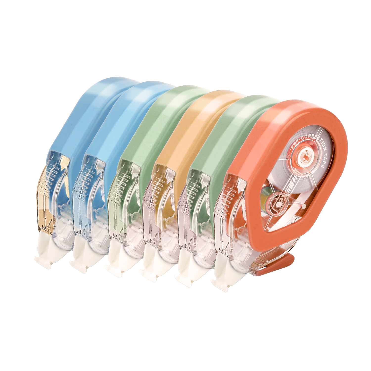 乐普升（LPS）耐摔修正带抗摔开学季初中生轻静音高科技实惠装大容量涂改带小学生专用便携改正带9626A-6 72米	