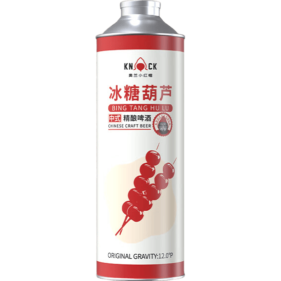 奥兰小红帽中式精酿啤酒传统工艺德式精酿比利时风味白啤冰糖葫芦啤酒 冰糖葫芦中式精酿啤酒 1L 2罐