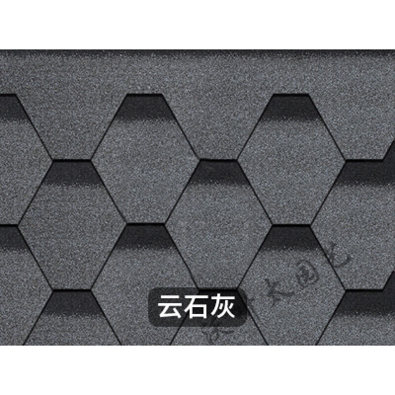 瓦防水油毡瓦屋顶阳光房顶德高瓦片木屋隔热玻纤瓦厂家 嘉际 浅灰色