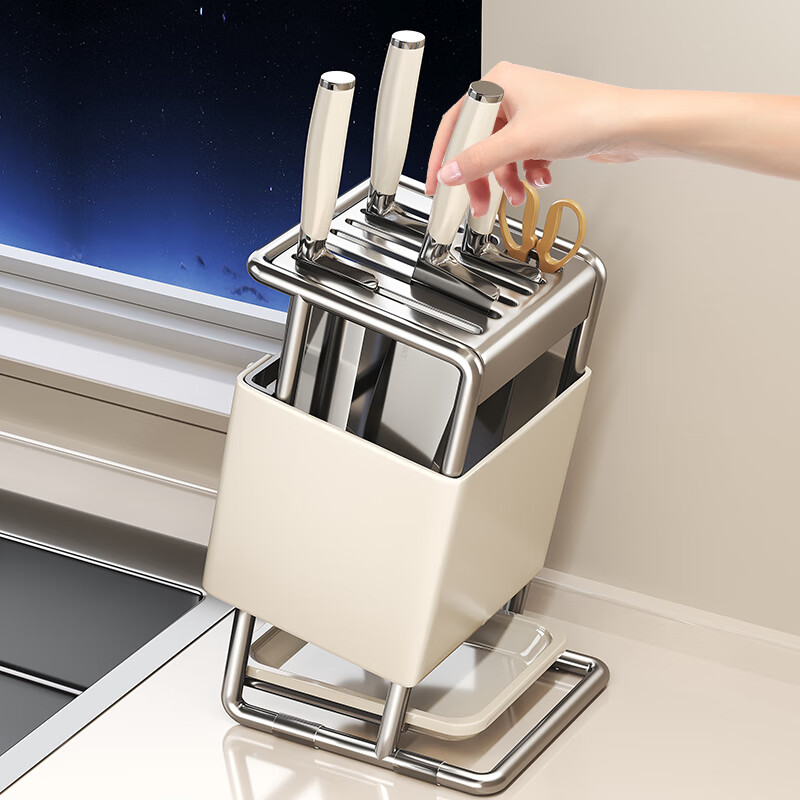 美厨物语厨房刀架置物架台面刀具收纳架菜刀架刀铲置物架收纳架