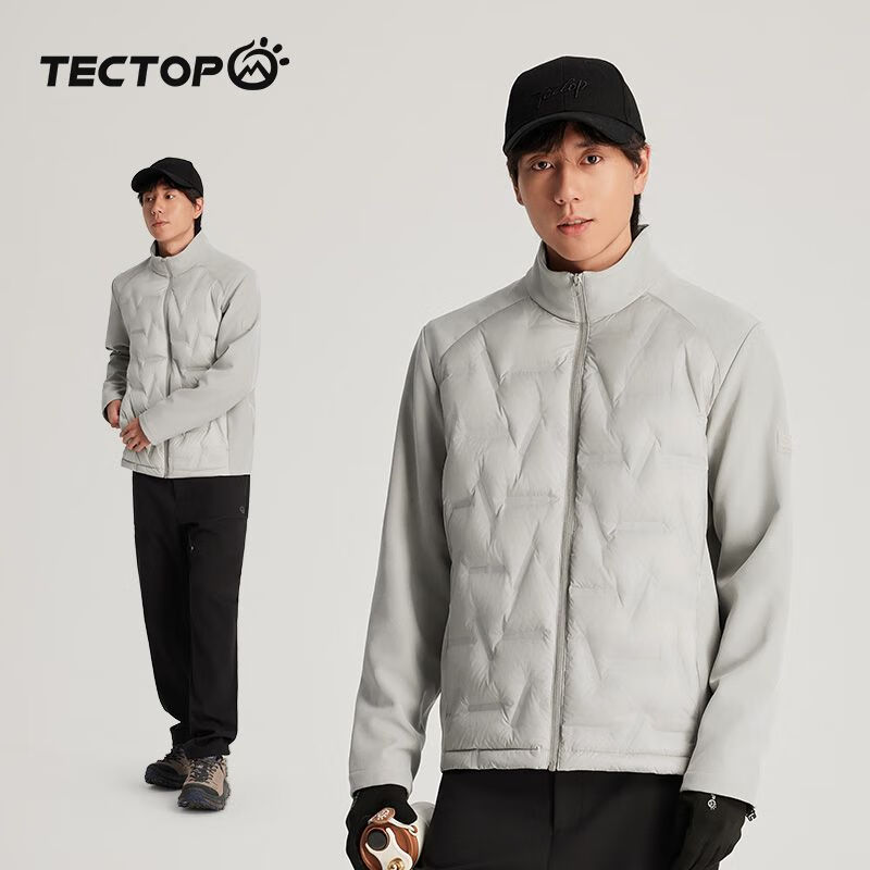 探拓（TECTOP）探拓运动羽绒服跑步户外轻薄鸭绒轻量化登山防风夹克保暖徒步外套 黄螺色【男款-无帽【运动轻薄款 S