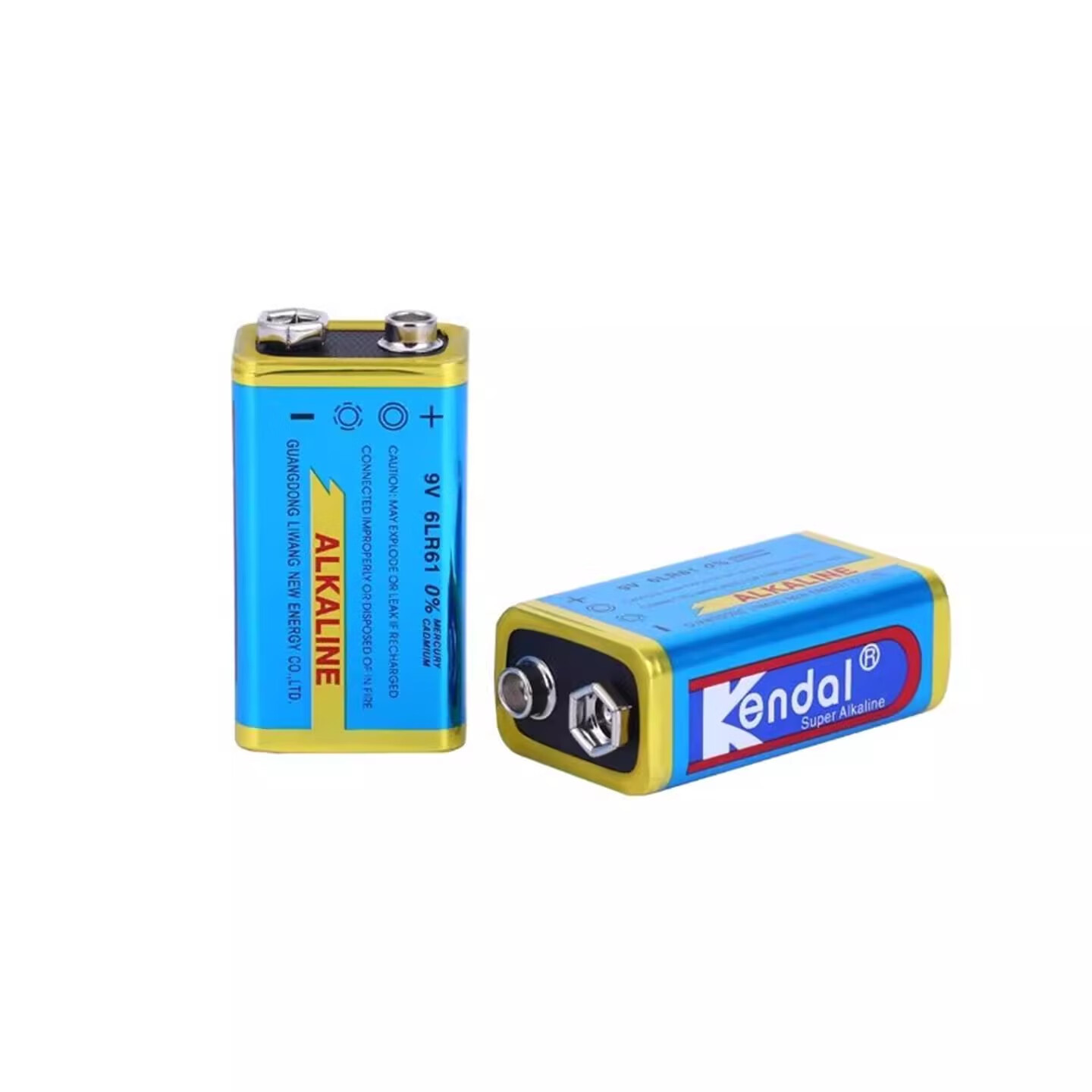 KENDAL力王9V 6LR61电池方形碱性叠层烟雾报警器话筒麦克风额温枪电池额温枪网络测试仪万用表九伏电池 碱性【6LR61/9V】1个