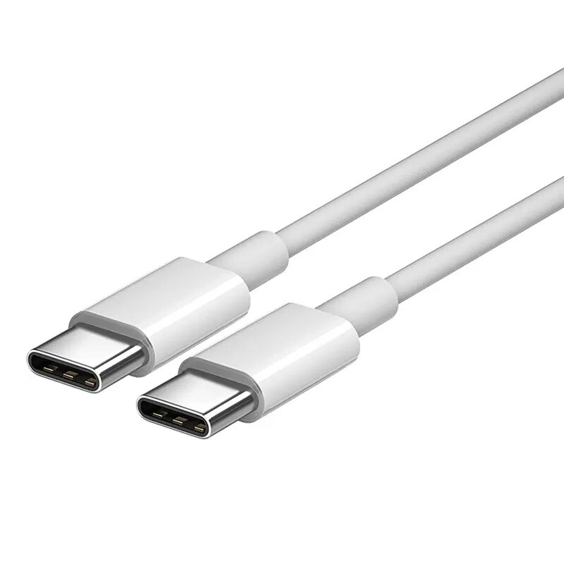 工厂直供66W快充线适用安卓笔记本PD双头typec5a数据线现货 0.3米 白色