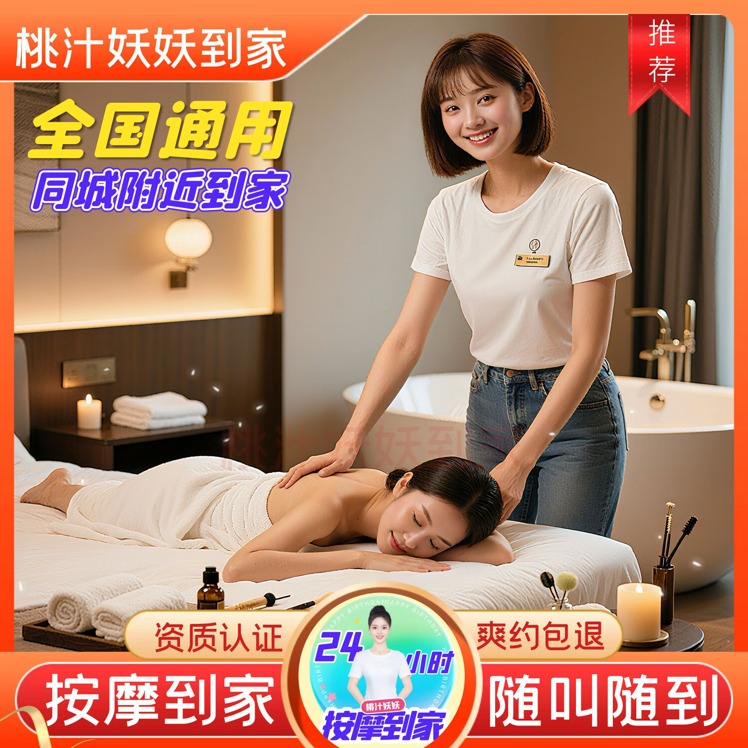 【按摩到家】星夜幽摩SPA145分钟|全国通用券|同城随叫随到|即买即用|京东同城附近休闲娱乐足浴服务闪购秒送