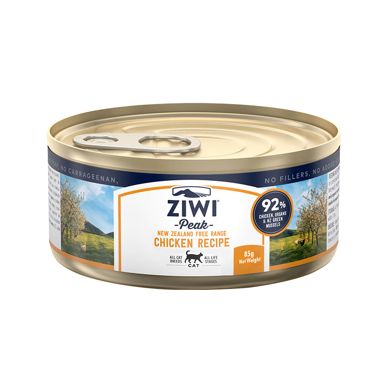 滋益巔峰（ZIWI）進(jìn)口貓主食罐頭雞肉味185g*2罐+instinct天然百利高蛋白貓糧4.5kg
