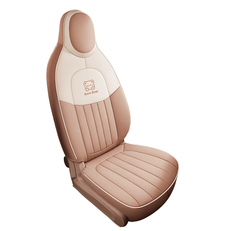 卡客（Karcle）專用于五菱宏光mini座套四門版全包迷你四代座椅套馬卡龍坐墊裝飾 【卡樂熊】焦糖棕-標準版 五菱宏光MINI EV/2025款四代四門版
