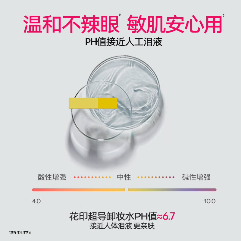 花印卸妆水三合一眼唇脸部超导温和深层清洁彩妆敏感肌卸妆棉礼物 【眼唇可卸】380ml