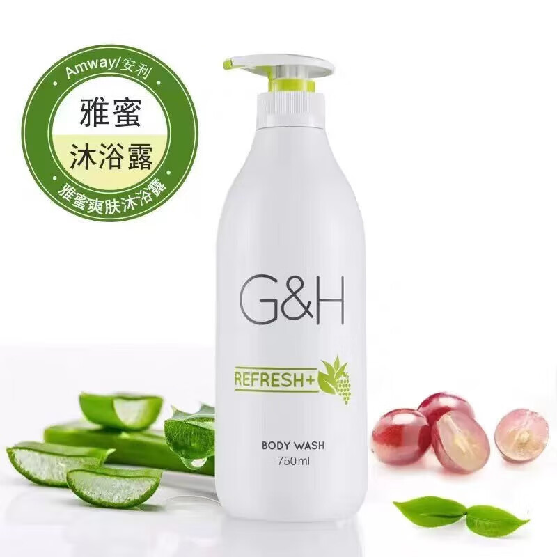 安利雅蜜润肤沐浴露750ml持久留香体补水保湿男女清洁爽肤沐浴露 爽肤750ml/1瓶