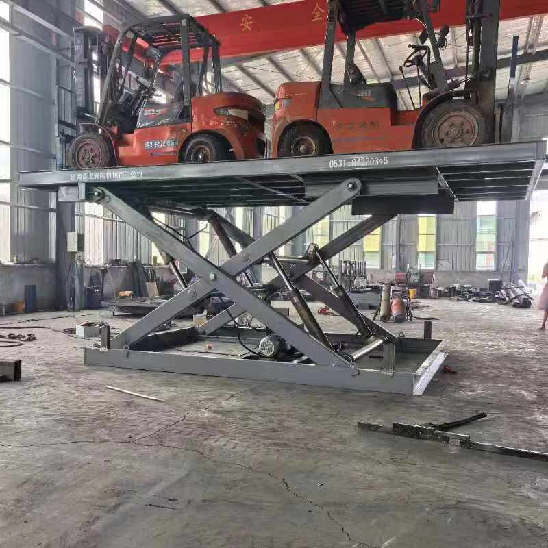 鲁龙固定剪叉式升降机仓库厂房装卸货大型举升平台电动液压升降平台 载重1-3吨定制定金