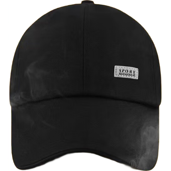 【热巴同款】加大棒球帽帽子男女大头围显脸小春夏字母百搭棒球帽 侧标-黑色【1顶】