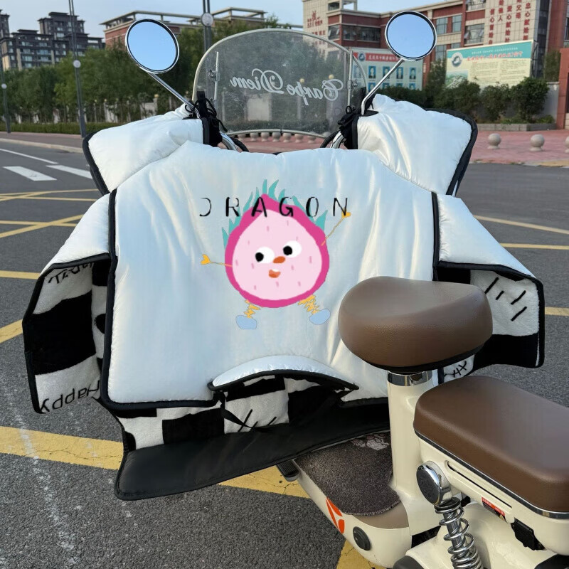 2025新款冬季挡风被电动车挡风被冬季加绒加厚保暖新款防水摩托车 普通款_【通风夏季款随机发】