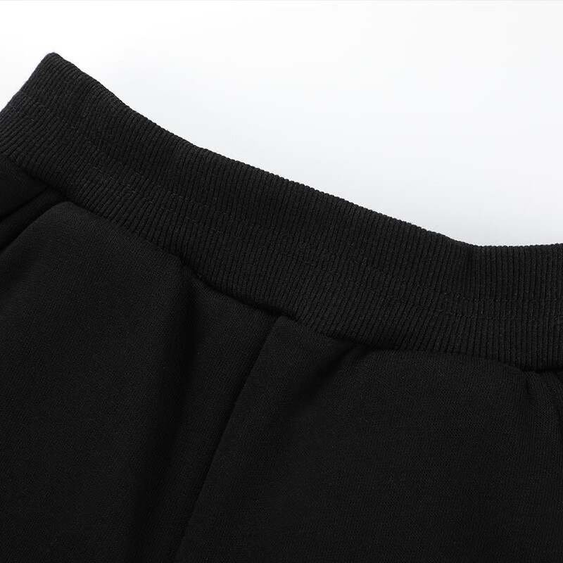 大嘴猴(paul frank)童装儿童加绒套装2025冬季款舒适保暖休闲运动中大童时尚厚款套装 193F黑银 160