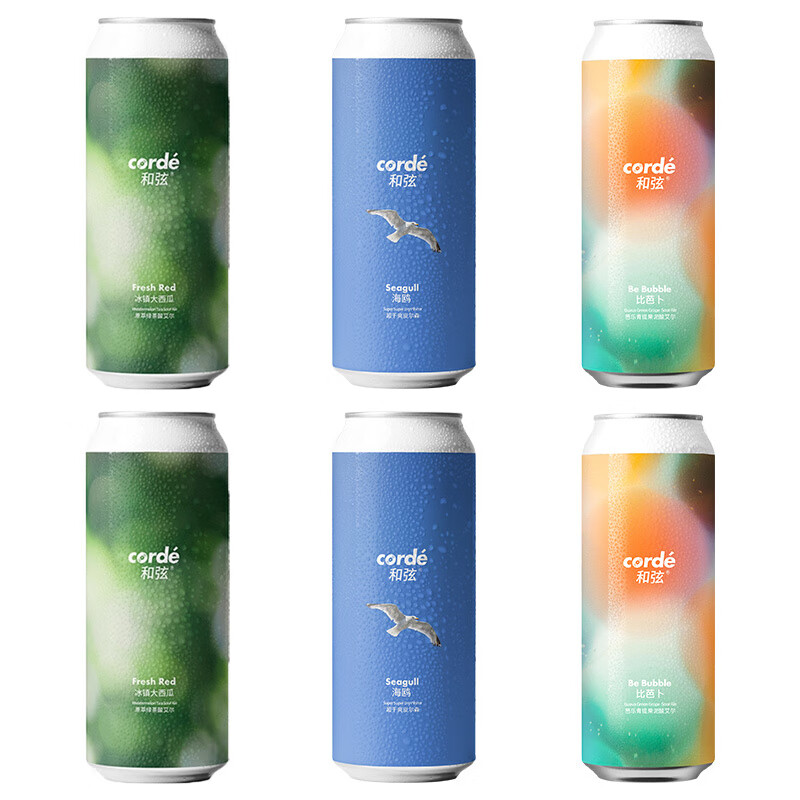 和弦精酿啤酒 绿光3.0四倍干投浑浊IPA 小精灵果泥酸艾尔 和弦3口味组合 500mL 6罐