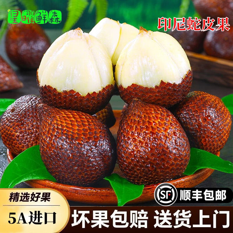 星曜鲜森顺丰包邮印尼进口蛇皮果新鲜进口稀有罕见特大水果沙叻 1斤（6-9个）【5A进口大果】 40-80g单果 东三省西藏新疆内蒙不要拍-偏远地区容易坏