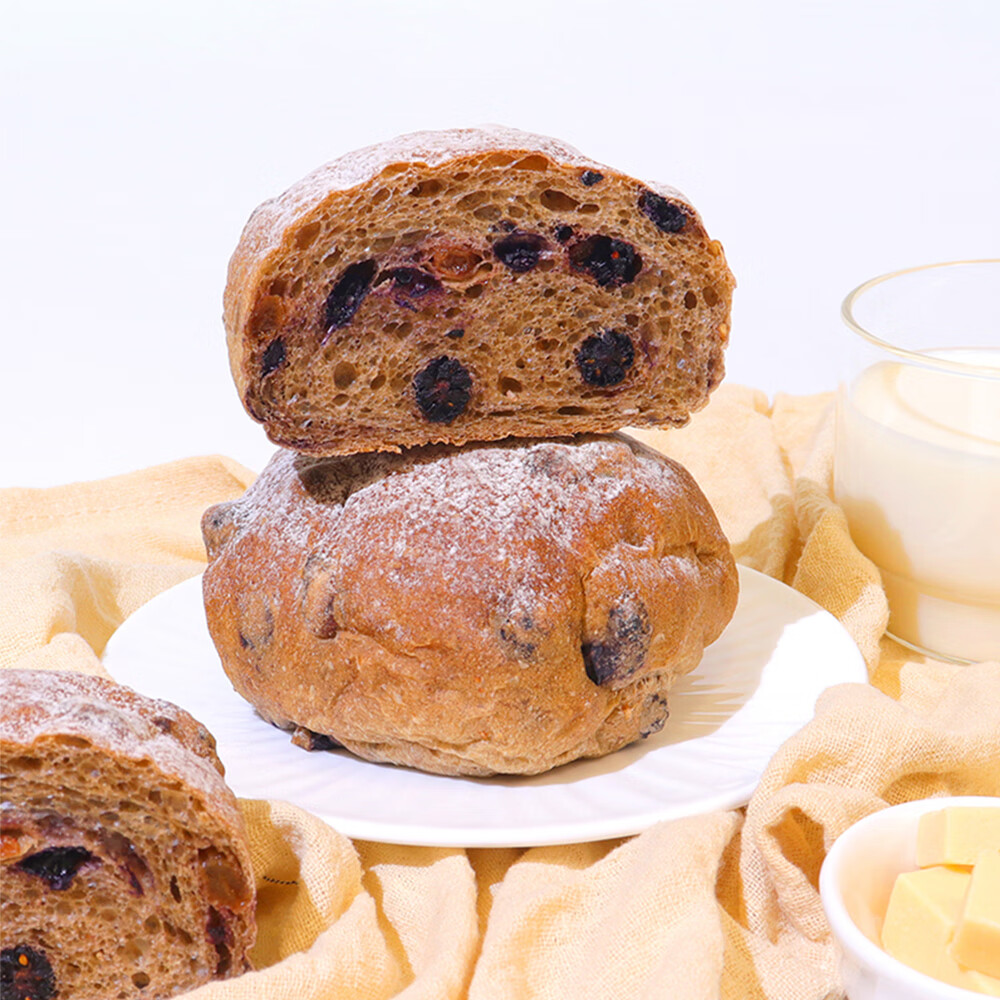 映悦养胃黑麦组合全麦面包下午茶早餐即食速食品零食点心 悦鲜递-养胃黑麦组合590g