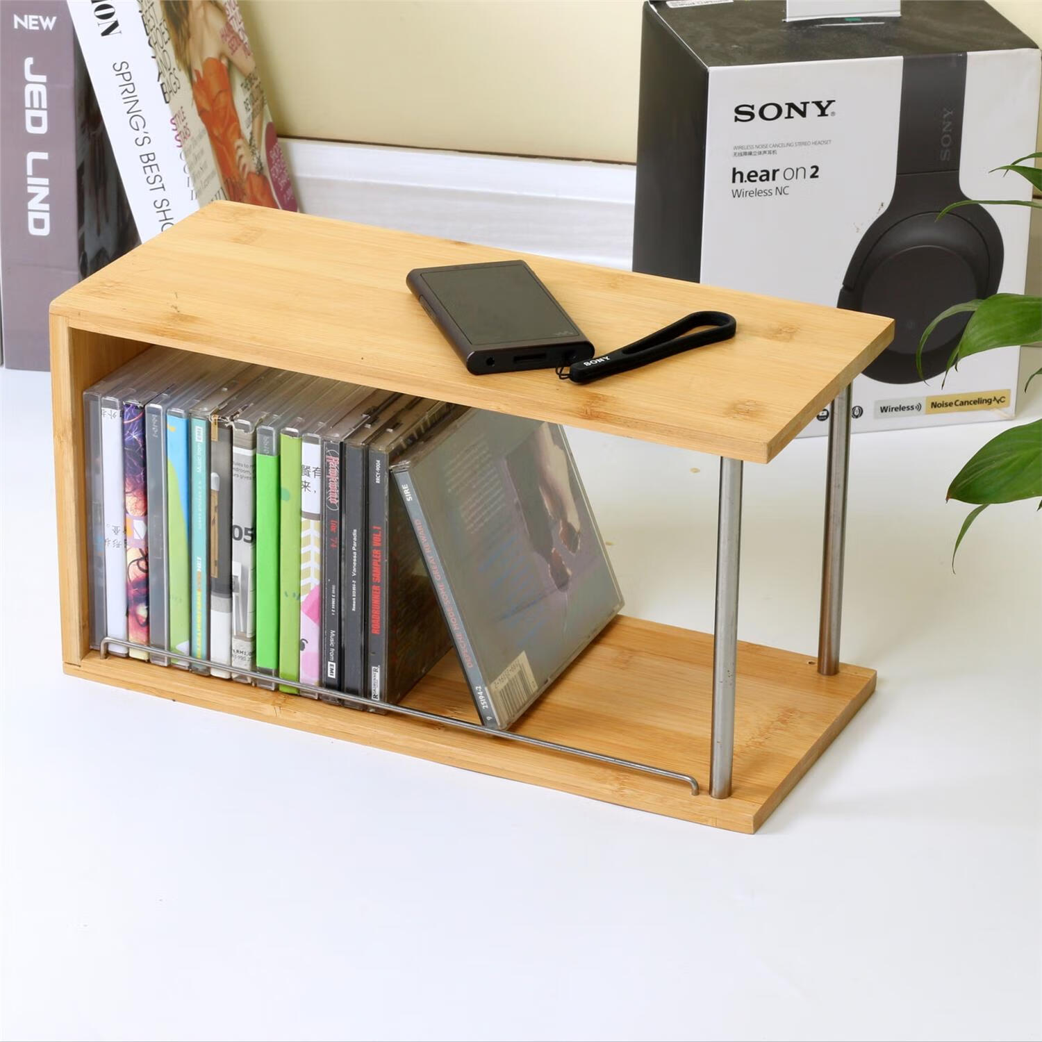 游戏光盘ps4架cd架 dvd架 碟片架光盘架大容量cd架黑胶唱片收纳架