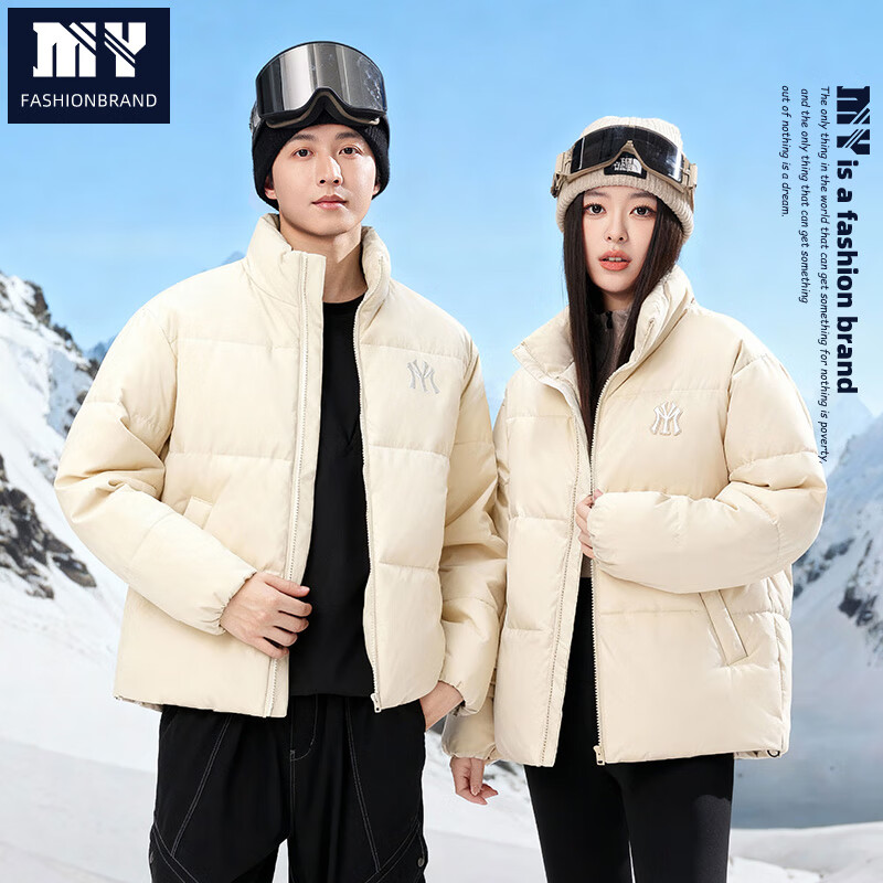 MY秋冬加厚外套男女同款防水防风户外保暖滑雪服情侣款外套 MY602浅卡其 XL （145-160斤左右）