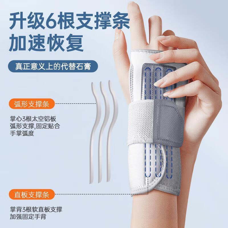 通用护腕扭伤手腕固定器支具腱鞘疼劳损关节套男女腕管综合症 儿童尺码[514岁]男女童通用 三代[右手](可拆卸双铝板+舒适透