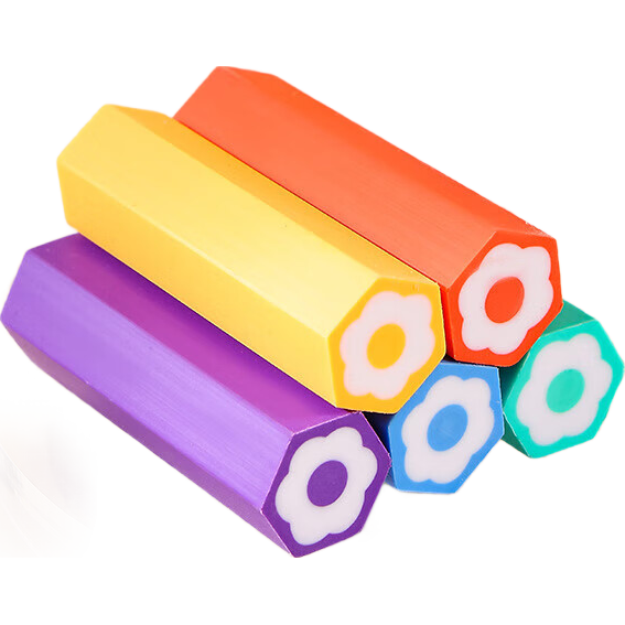 学生文具上学好物集合 【中博】六角橡皮擦一盒5块