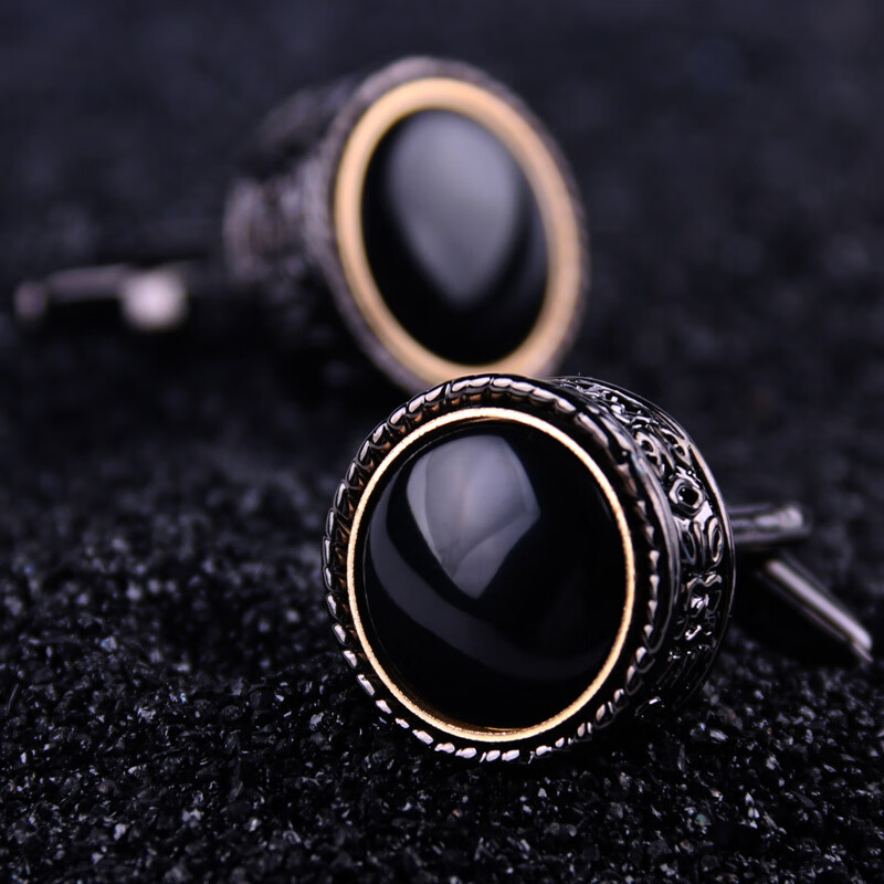 猎尚送盒法式衬衫袖口袖扣男袖钉婚礼主持新郎伴郎兄弟团商务伴手礼 A1001袖扣