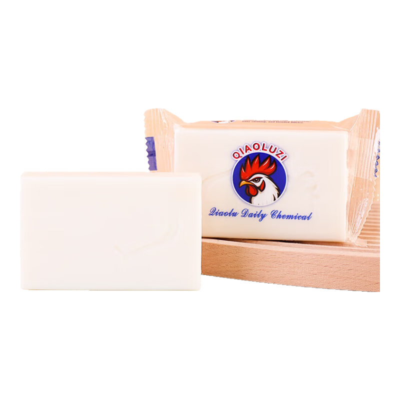 公鸡头椰油肥皂去污增白洗衣皂家庭装80克 80克*5块