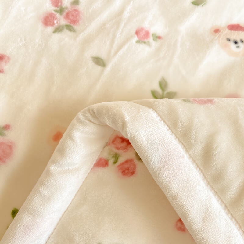 雅鹿毛毯被子1.5米x2米被子冬季毛毯冬天加厚加绒单人被毯子冬被6-8斤 曼塔小熊【3秒速暖 不压身不掉毛不静电】 150*200cm-4斤