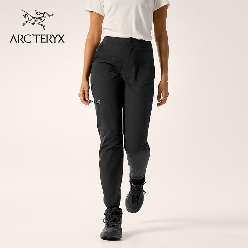 ARC'TERYX始祖鸟 GAMMA TAPERED PANT 防风 女子 软壳长裤 Black/黑色 4