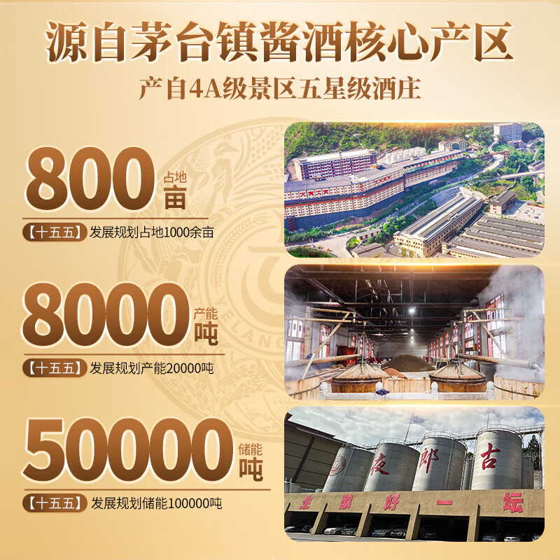 夜郎古陈光瓶【玉沙小酌升级版】贵州茅台镇纯粮食坤沙酱香型 小瓶白酒 53度500ML4瓶整箱