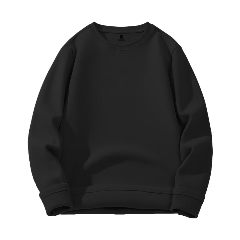 真维斯（Jeanswest）德绒长袖T恤7A级抗菌冬季保暖内穿秋衣男女同款双面绒打底衫GW 黑#ZS纯色 M