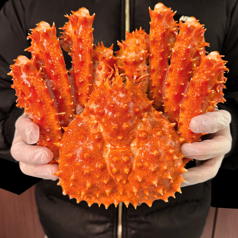 熟冻帝王蟹鲜活智利进口海鲜礼盒特大螃蟹帝皇蟹整只送礼节日礼包 【2.4-2.8斤/只 1只装】熟冻帝王蟹