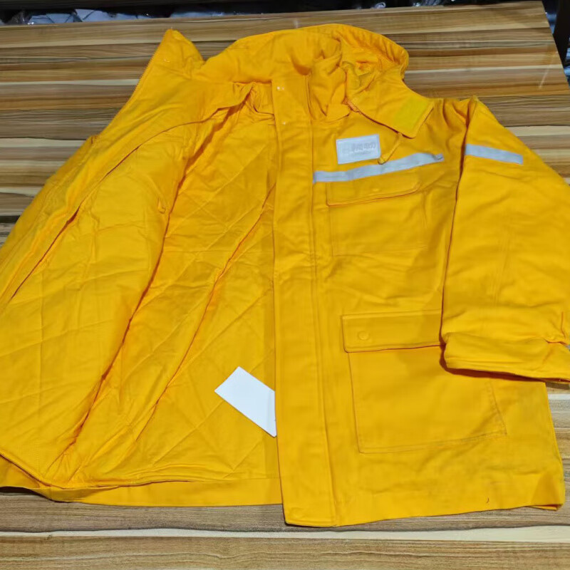 华润电力棉衣工作服新款黄色加厚户外耐寒服棉质工装