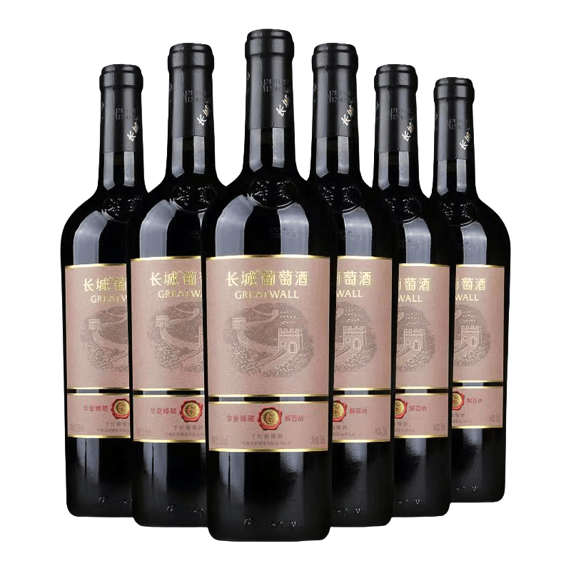 长城海岸葡园解百纳/赤霞珠/马瑟兰/梅鹿辄干红葡萄酒750ml*6整箱