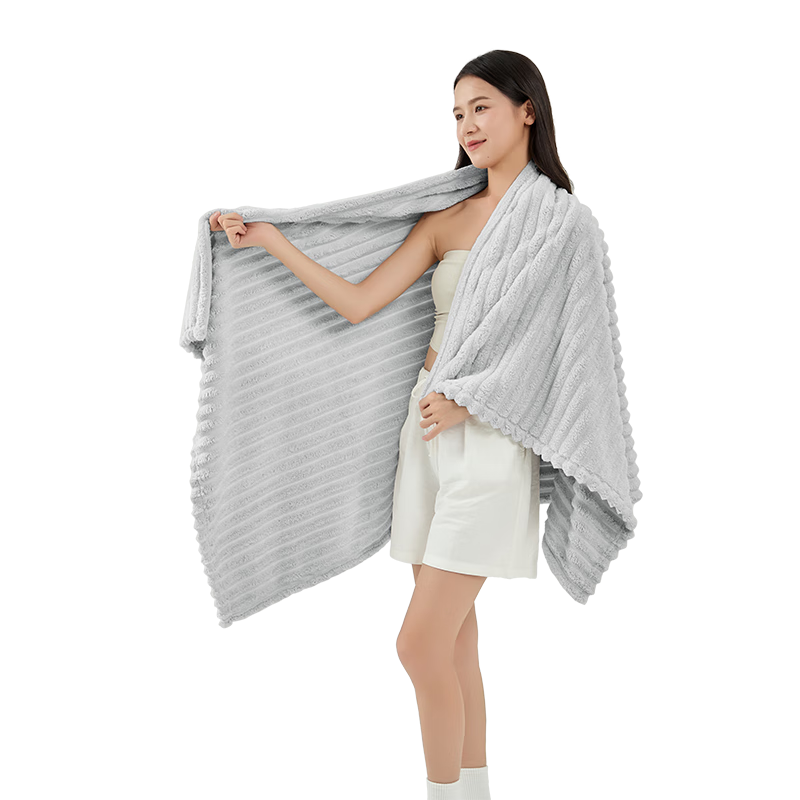 无印良品浴巾7A级抗菌亲肤柔软吸水速干475g加厚不易掉毛男士加大浴巾浅灰