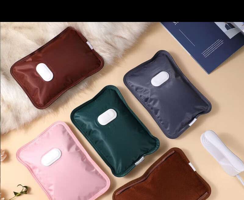 简尚恩国标热水袋充电热水袋暖宝宝防爆电暖手宝暖水袋毛绒可爱JTT 【双插手】熊猫-智能防爆-真国标 已注水