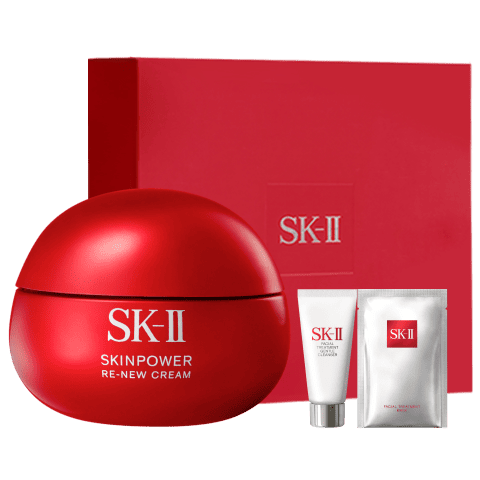 SK-II大红瓶面霜50g乳液抗老护肤品套装礼盒sk2化妆品全套生日礼物女
