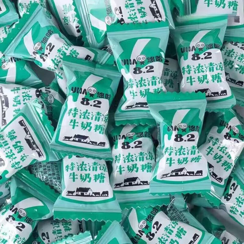 悠哈悠哈特濃奶糖 優(yōu)哈優(yōu)哈奶糖 牛奶味覺糖散裝高端喜糖婚慶 清涼味[新老包裝隨機(jī)發(fā)貨] 100g(約20顆)