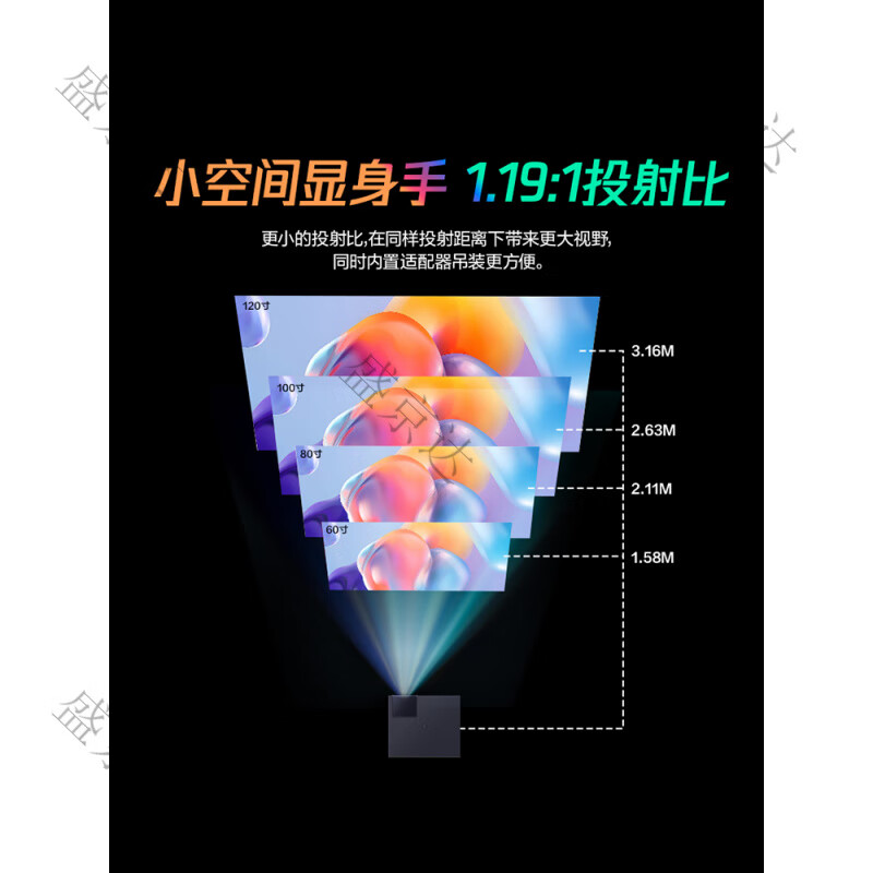 腾讯极光投影腾讯极光D2Pro家用智能L2投影仪高亮景智能校准年会奖品年货礼品J2酒店可 1_腾讯极光D2PRO+晒单送100寸高清幕+落地 标配