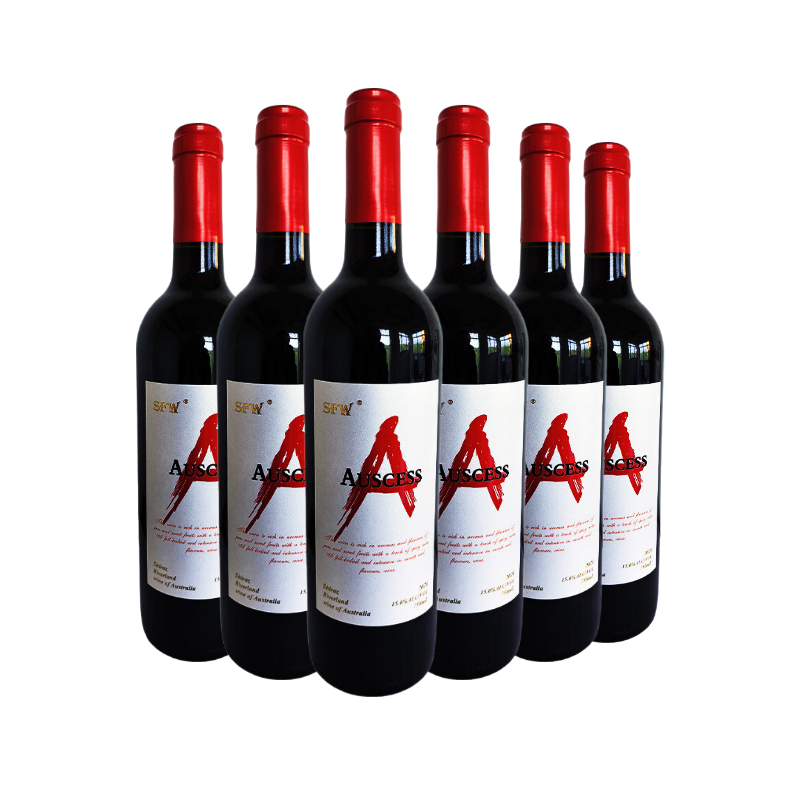 澳赛诗红A系列澳洲原瓶原装进口干红葡萄酒 SFW西拉子（2024年份） 750mL 6瓶