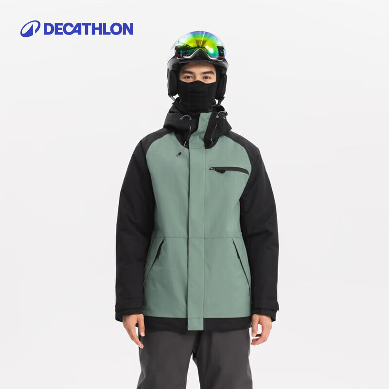 迪卡侬滑雪服男款雪服滑雪装备单板双板保暖防风外套夹棉-5685577