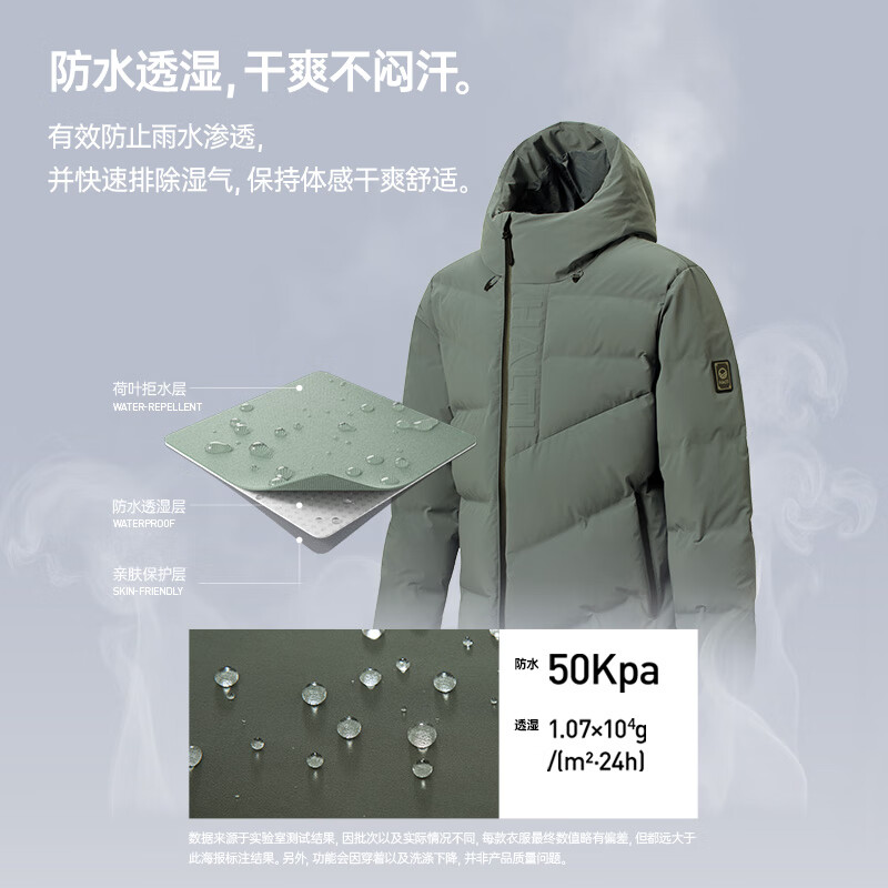 HALTI哈尔迪男士90鹅绒石墨烯蓄热防泼水鹅绒羽绒服HDTEA510628SC 暗宝石蓝 M 170/88A