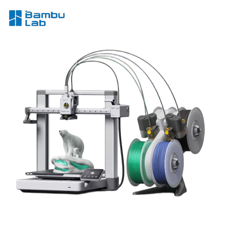 bambulab A1 桌面家用FDM全自动调平高速3D打印机 大陆版