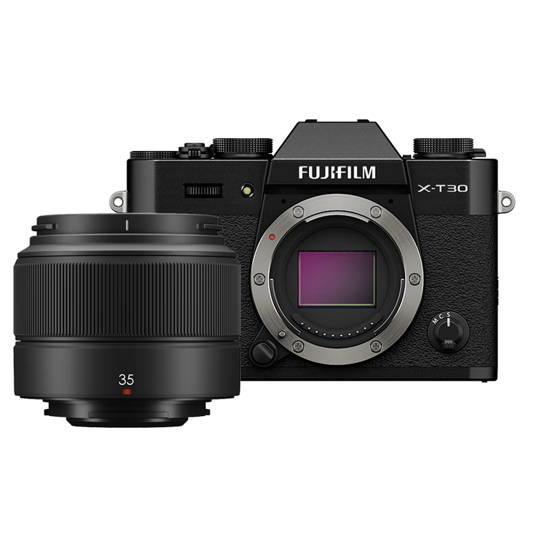 富士（FUJIFILM）X-T30 III/XT30 III 微单相机（XC35F2 镜头) 黑色 2610万像素 胶片模拟拨盘 性能提升 自动对焦