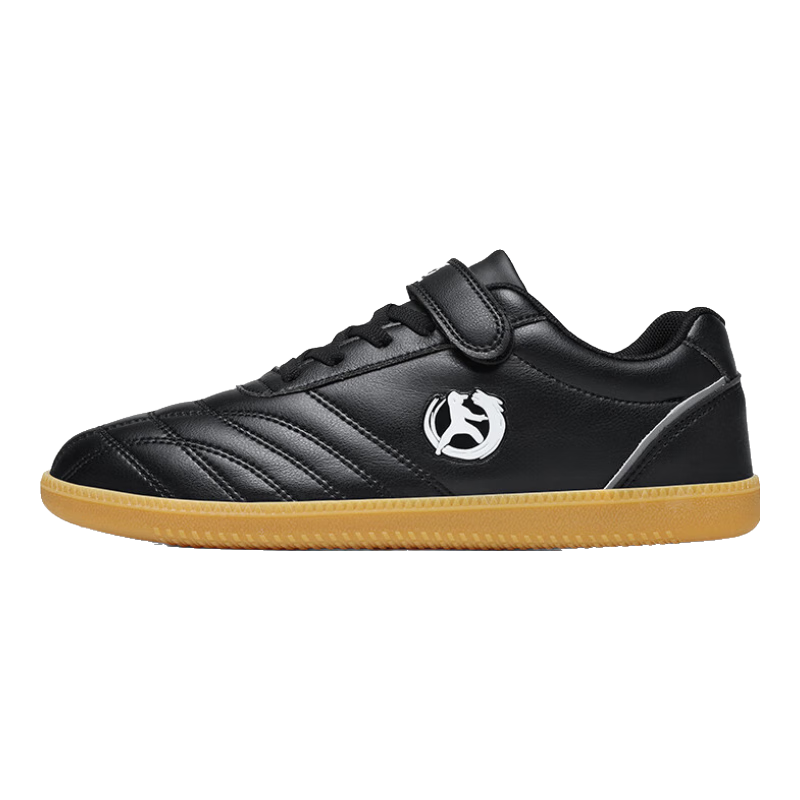 雙星八特太極鞋男女牛筋底武術鞋成人兒童訓練運動鞋輕便軟底練功休閑鞋子 黑色 33