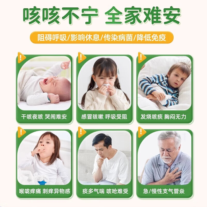 活谨乐瑾小儿咳喘化痰贴远红外治疗贴化痰贴痰多喘息夜咳干咳 单盒体验装