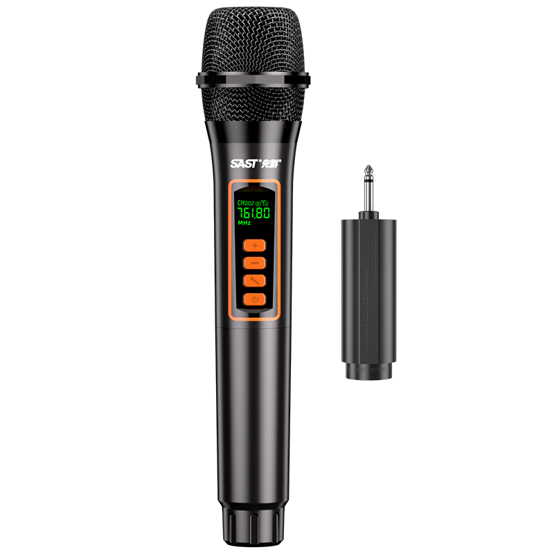 先科（SAST）OK-86 充電無線麥克風家庭KTV唱歌舞臺主持演講K歌會議音箱音響功放2.4G萬能一拖一話筒 [充電款]