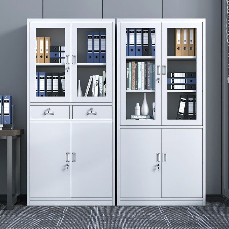 海诗圣堡铁皮文件柜办公资料档案柜钢制凭证柜家用更衣储物柜带锁柜子卷柜 单节柜 30高端款【钢制】