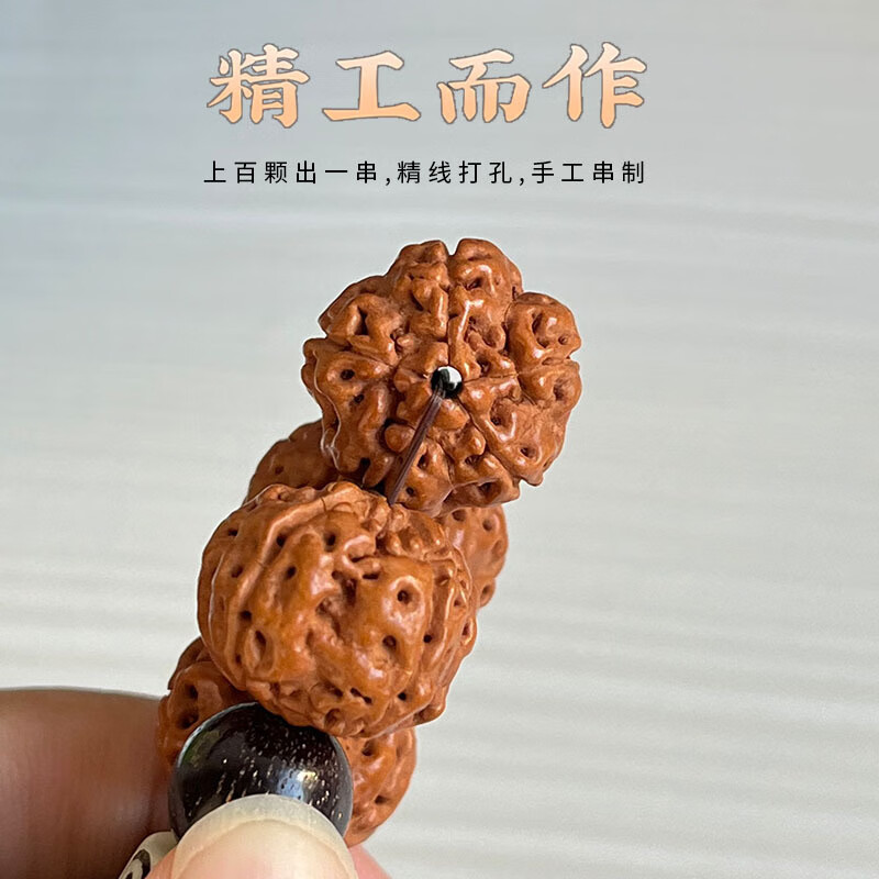 DUTRIEUX双龙纹小金刚菩提手串芭比檀荷叶呱呱设计款单圈盘玩文玩核桃佛珠 【斩荆棘15-16mm】双龙纹小金刚